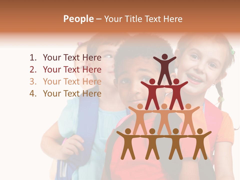 Joyful Preschool African American PowerPoint Template