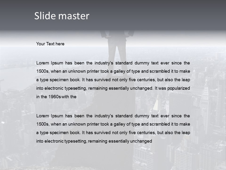 Hazardous High Office PowerPoint Template