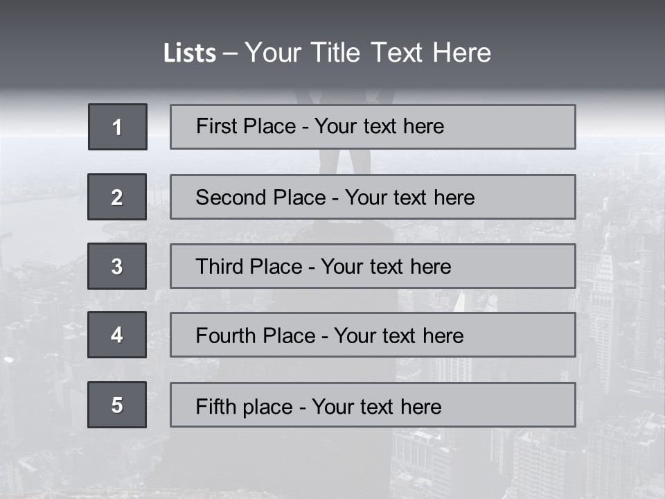 Hazardous High Office PowerPoint Template