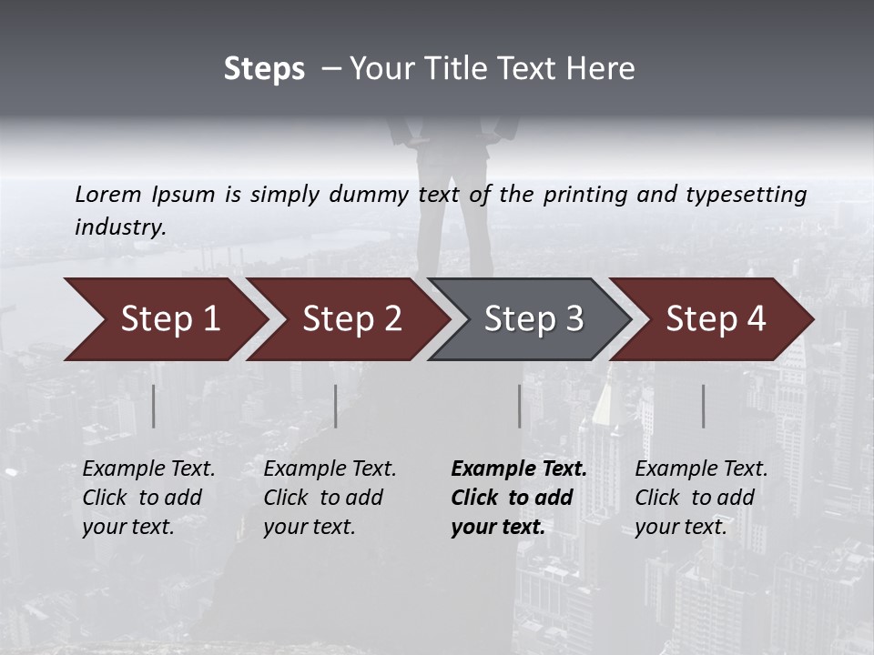 Hazardous High Office PowerPoint Template
