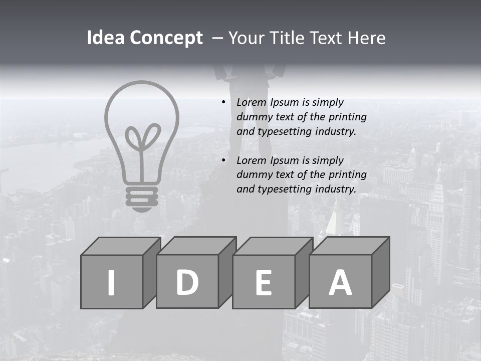 Hazardous High Office PowerPoint Template