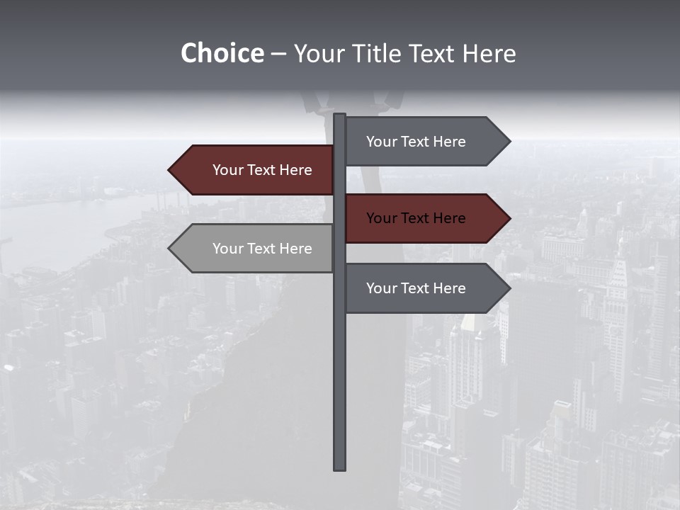 Hazardous High Office PowerPoint Template