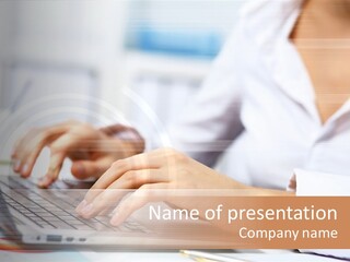 Web Hand Office PowerPoint Template