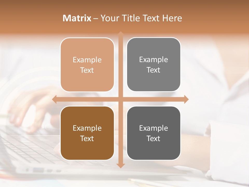 Web Hand Office PowerPoint Template