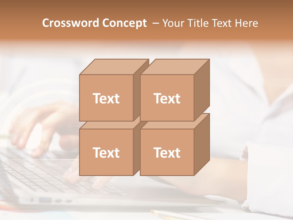 Web Hand Office PowerPoint Template