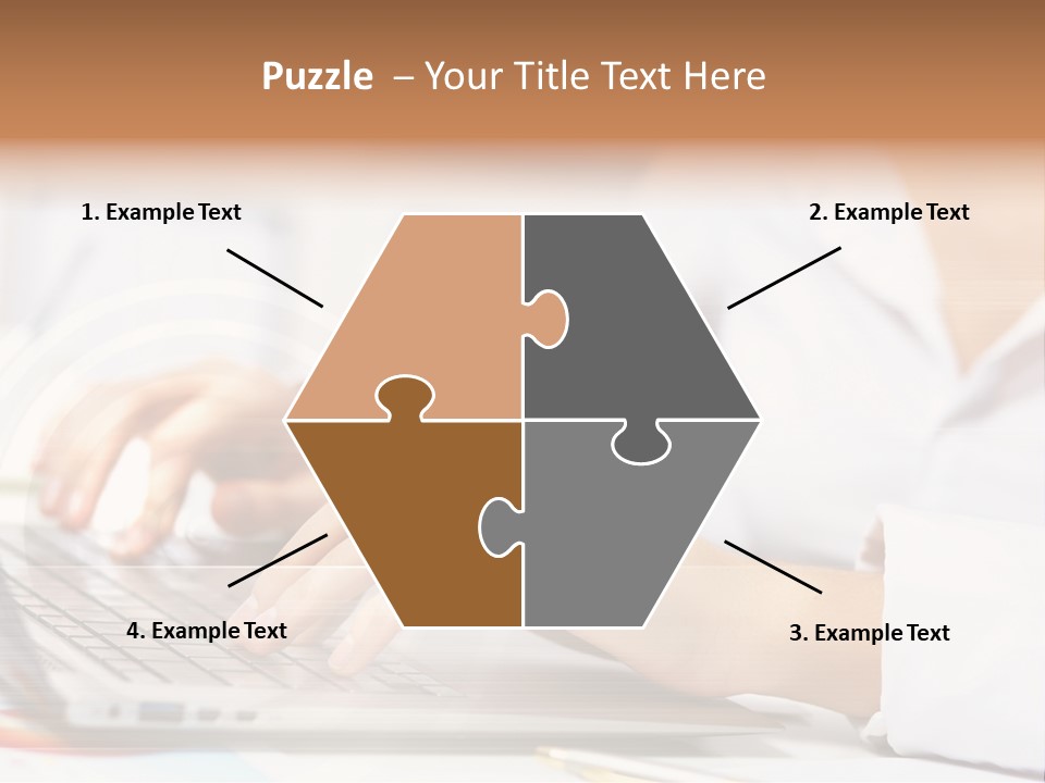 Web Hand Office PowerPoint Template