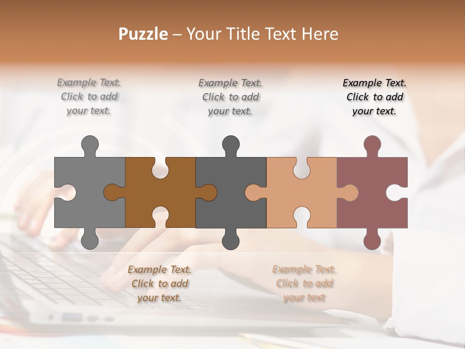 Web Hand Office PowerPoint Template