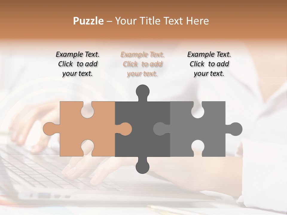 Web Hand Office PowerPoint Template