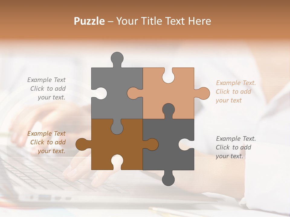 Web Hand Office PowerPoint Template