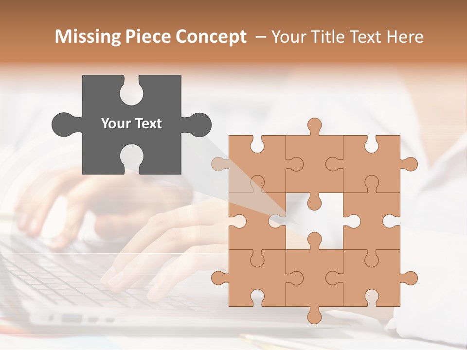 Web Hand Office PowerPoint Template