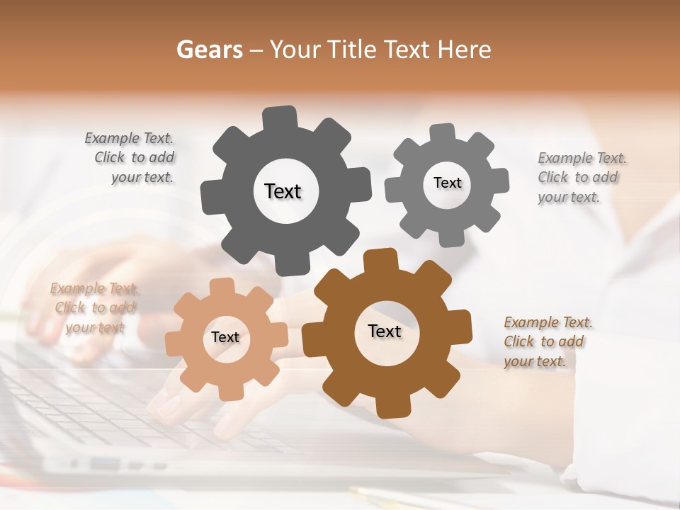 Web Hand Office PowerPoint Template