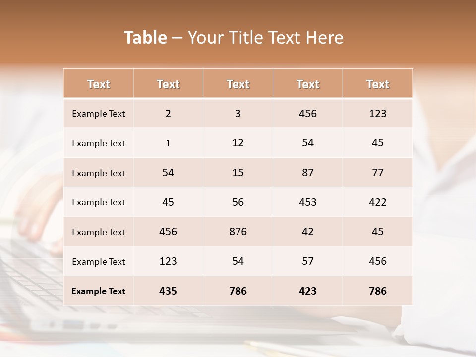 Web Hand Office PowerPoint Template