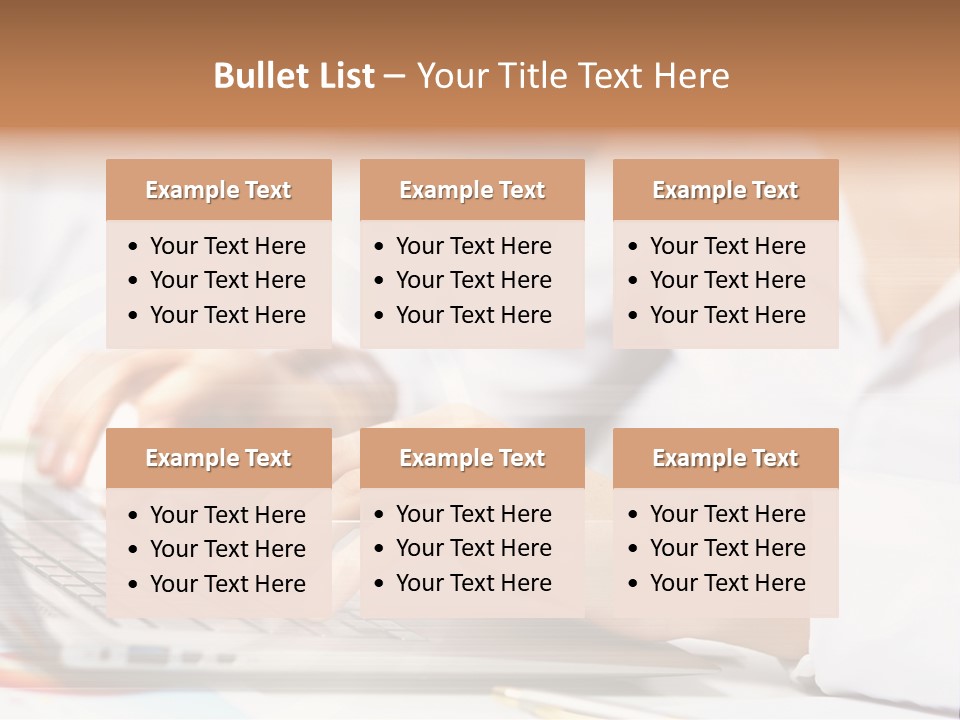 Web Hand Office PowerPoint Template