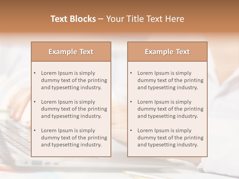 Web Hand Office PowerPoint Template