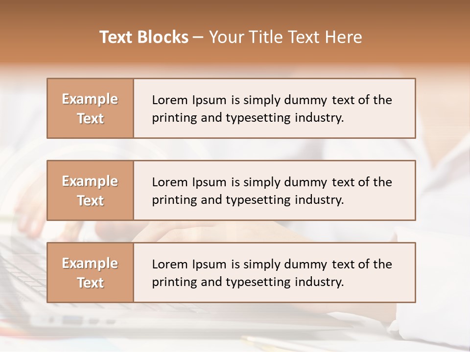 Web Hand Office PowerPoint Template