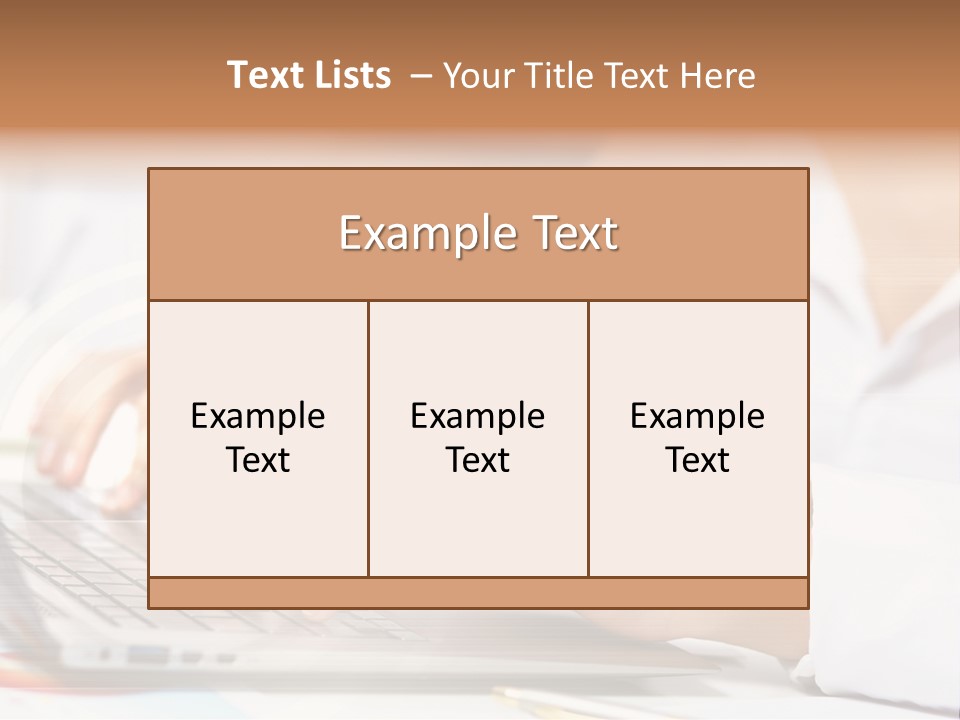 Web Hand Office PowerPoint Template
