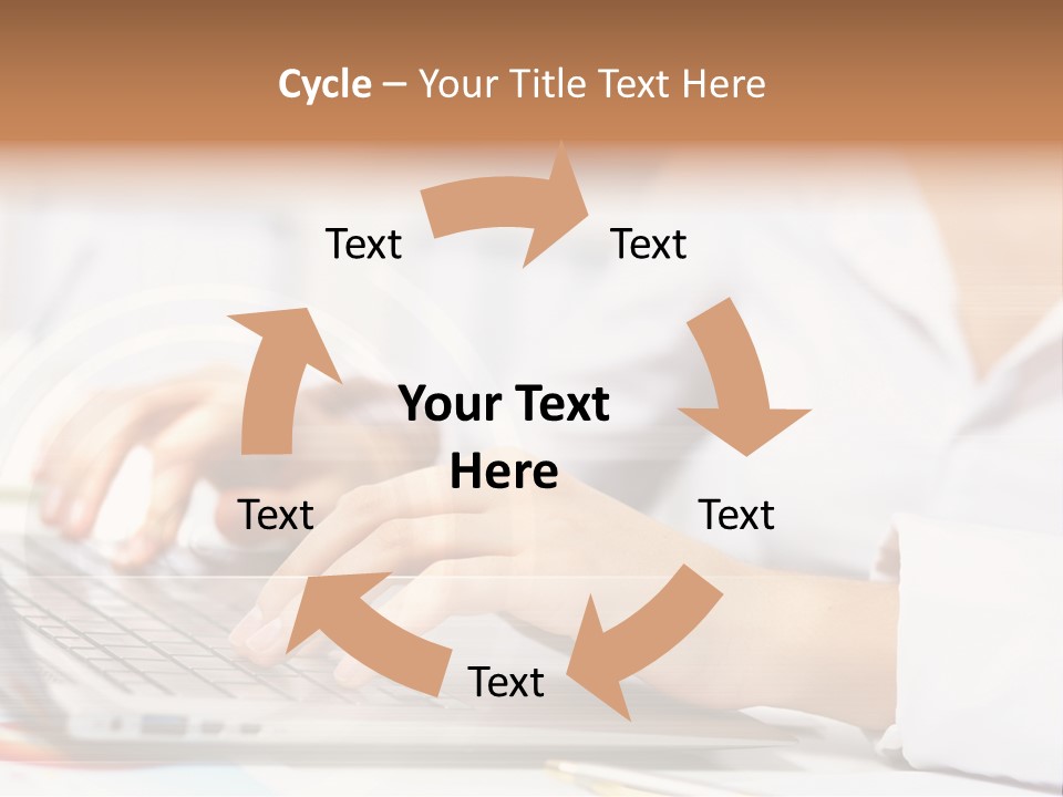 Web Hand Office PowerPoint Template