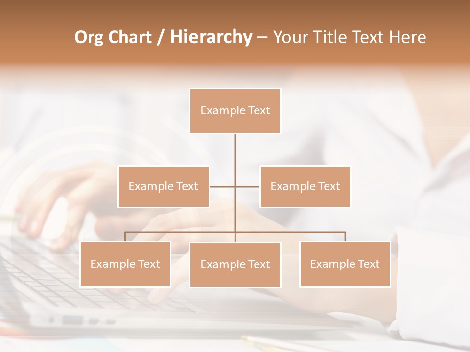 Web Hand Office PowerPoint Template