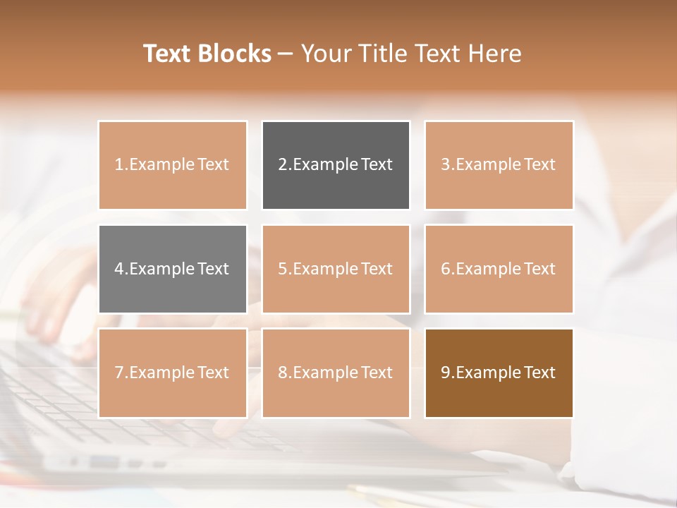 Web Hand Office PowerPoint Template
