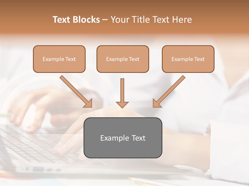Web Hand Office PowerPoint Template