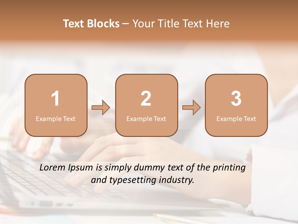 Web Hand Office PowerPoint Template
