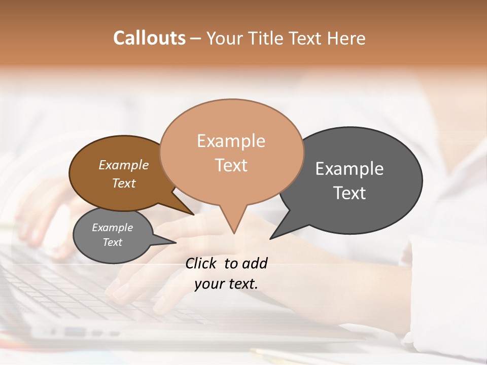 Web Hand Office PowerPoint Template