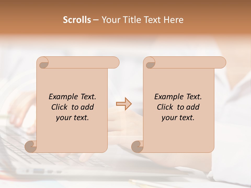 Web Hand Office PowerPoint Template