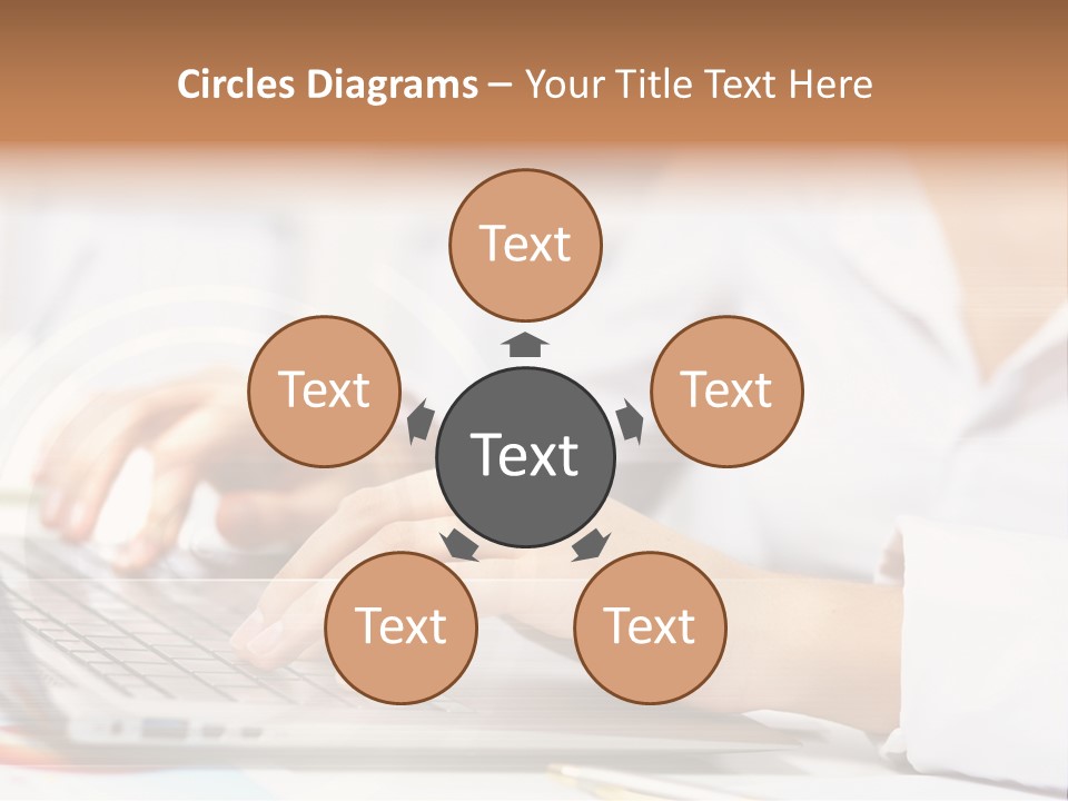 Web Hand Office PowerPoint Template