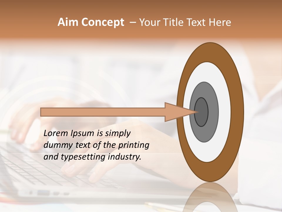 Web Hand Office PowerPoint Template