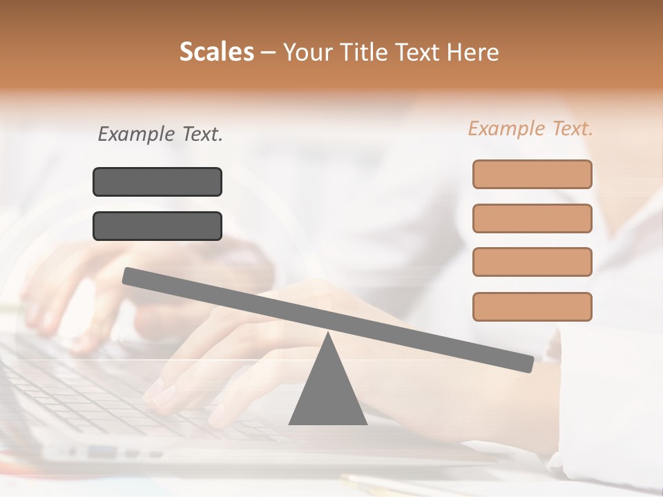 Web Hand Office PowerPoint Template
