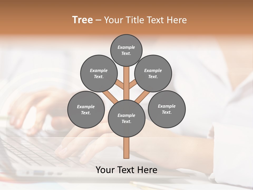 Web Hand Office PowerPoint Template