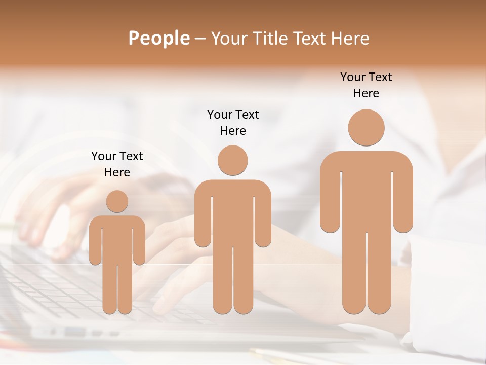 Web Hand Office PowerPoint Template
