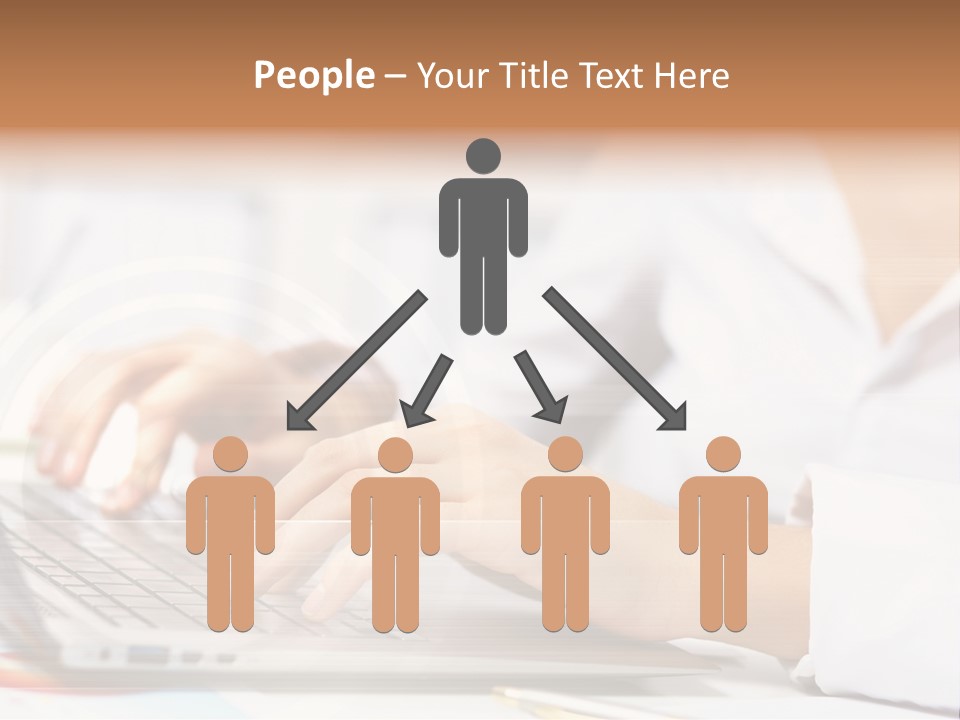 Web Hand Office PowerPoint Template