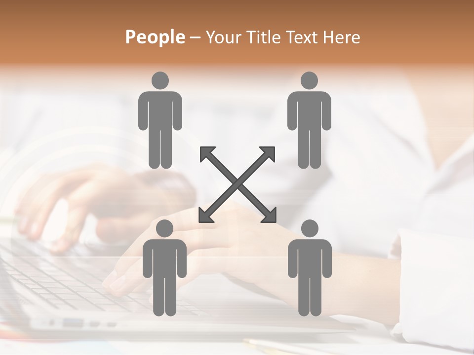 Web Hand Office PowerPoint Template