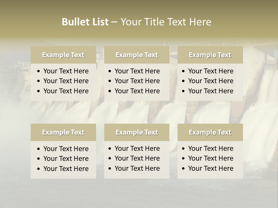 Generating Energy Water PowerPoint Template