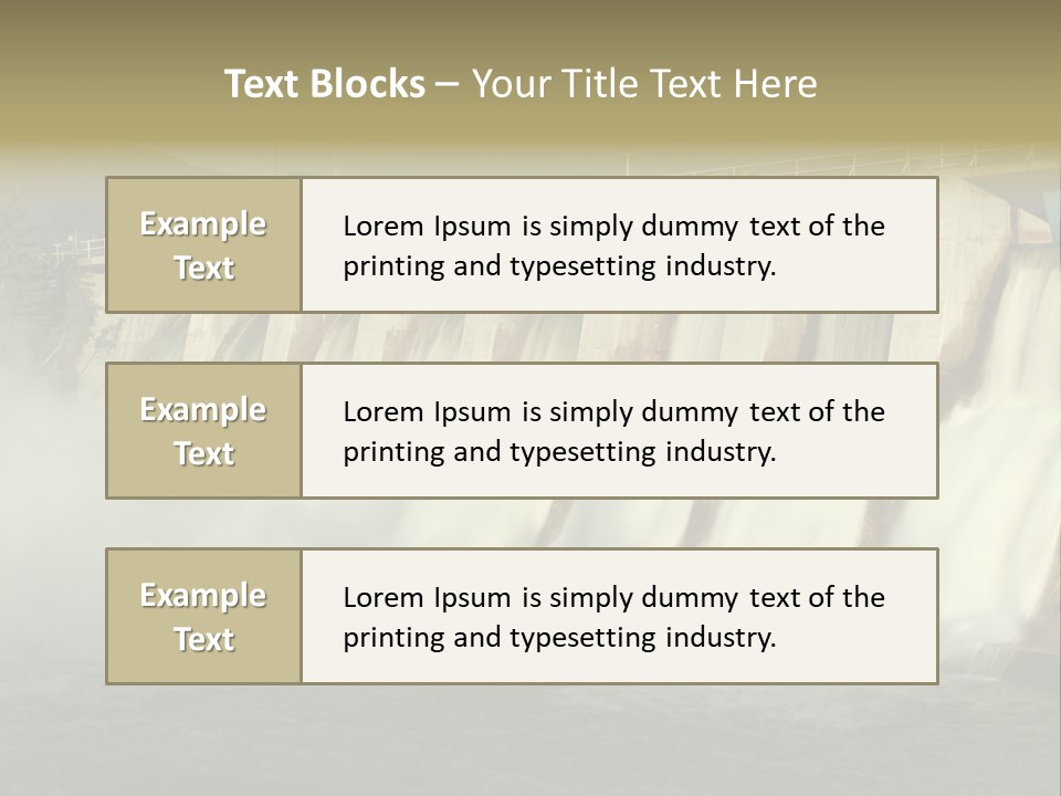Generating Energy Water PowerPoint Template