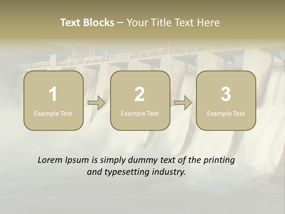 Generating Energy Water PowerPoint Template