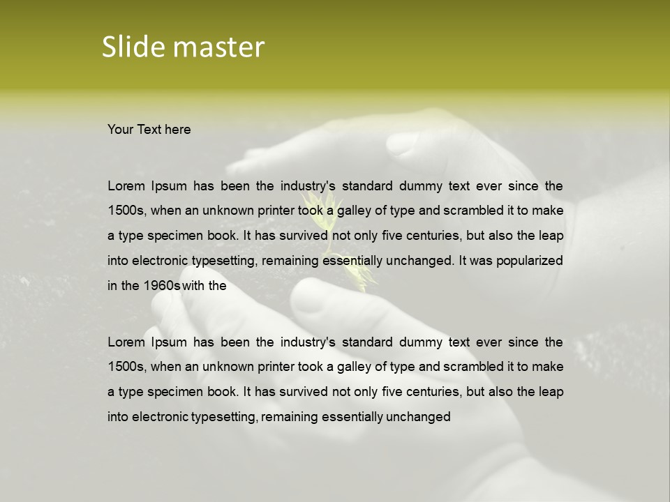 Burgeon Care Dirt PowerPoint Template