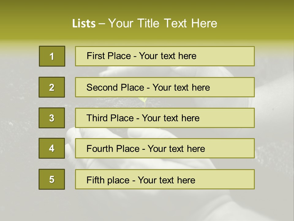 Burgeon Care Dirt PowerPoint Template