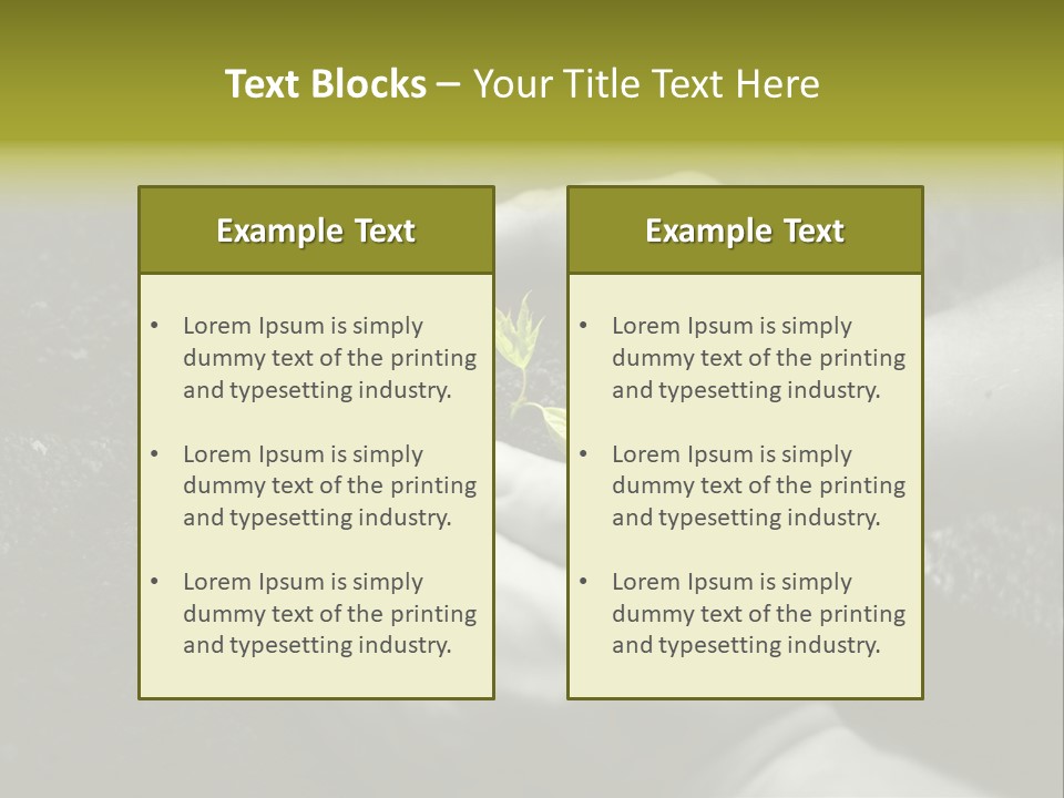 Burgeon Care Dirt PowerPoint Template