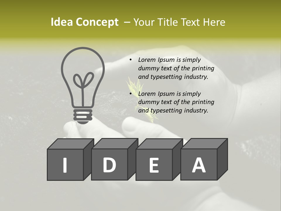 Burgeon Care Dirt PowerPoint Template