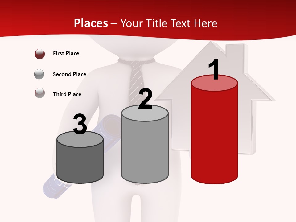Tie Red Graphics PowerPoint Template