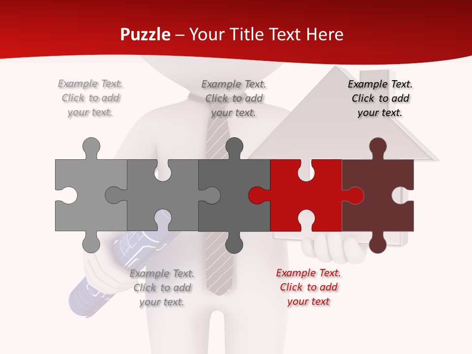 Tie Red Graphics PowerPoint Template