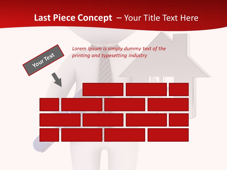 Tie Red Graphics PowerPoint Template