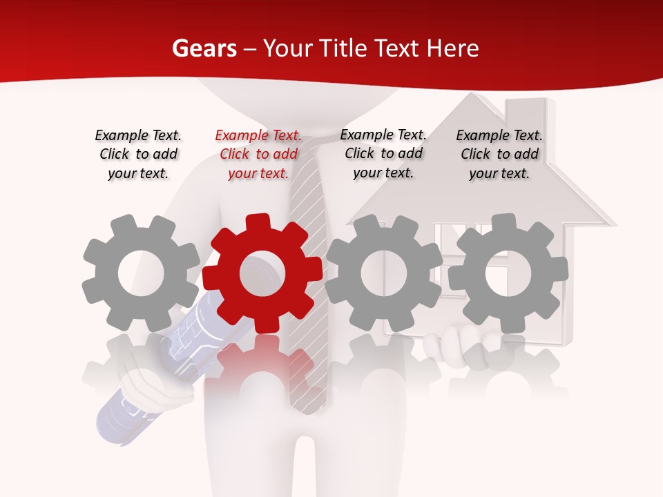 Tie Red Graphics PowerPoint Template