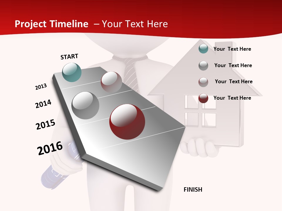 Tie Red Graphics PowerPoint Template