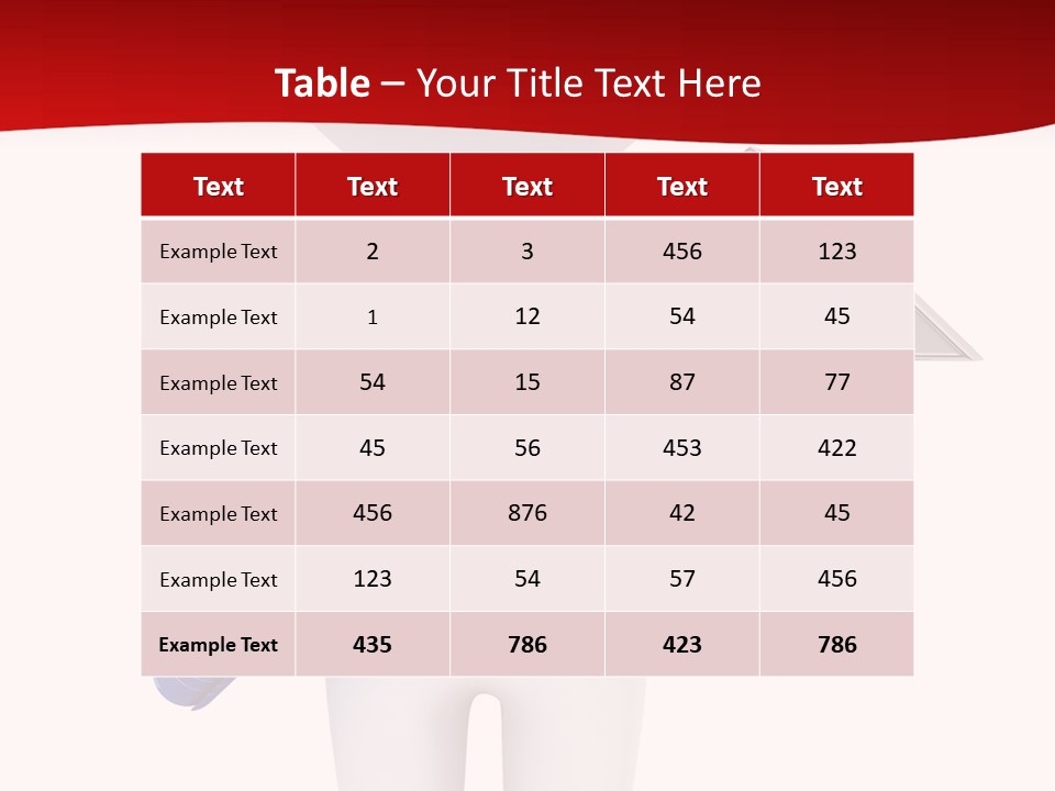 Tie Red Graphics PowerPoint Template