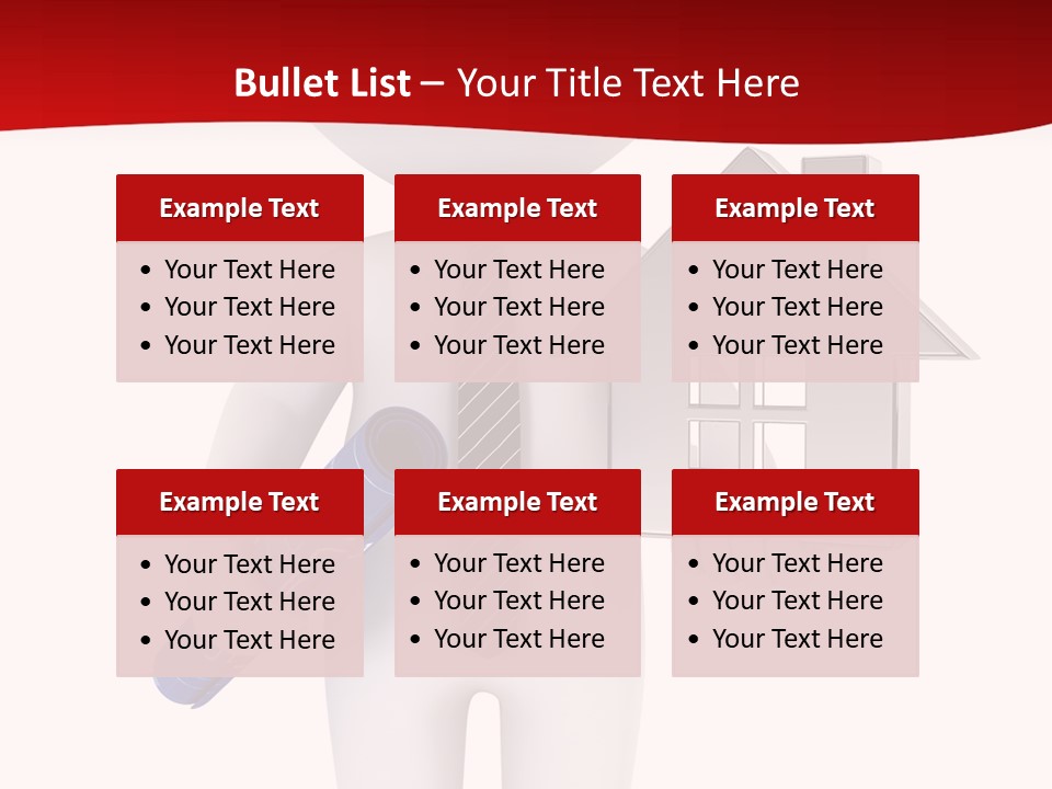 Tie Red Graphics PowerPoint Template