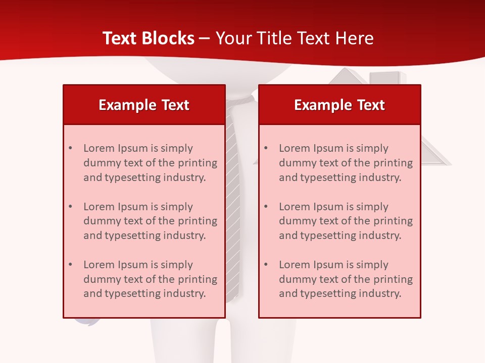 Tie Red Graphics PowerPoint Template