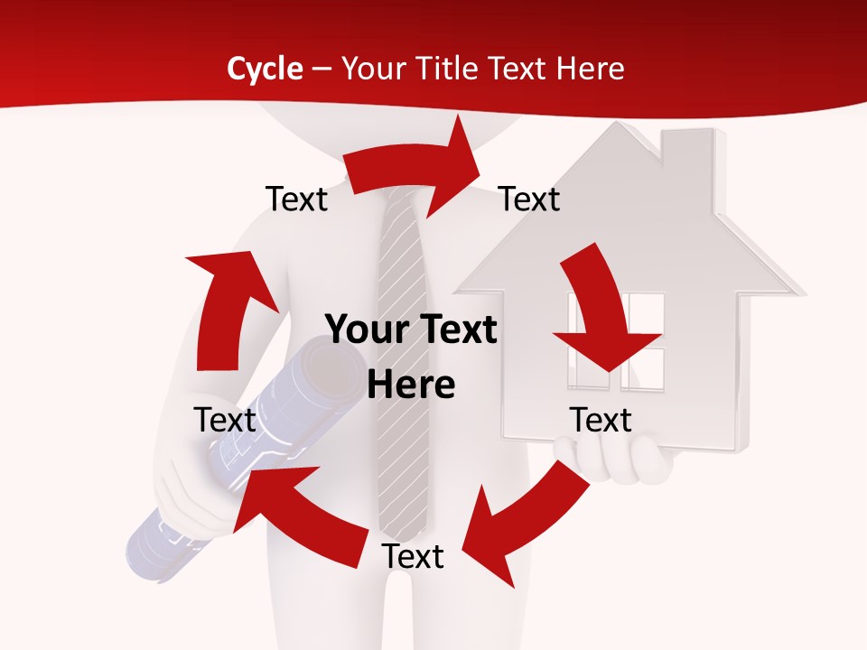 Tie Red Graphics PowerPoint Template